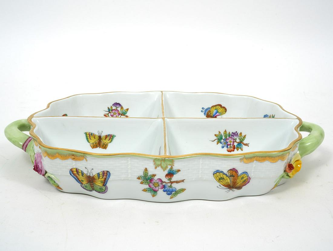 Herend Queen Victoria 4-Section Porcelain Dish (1 of 7)