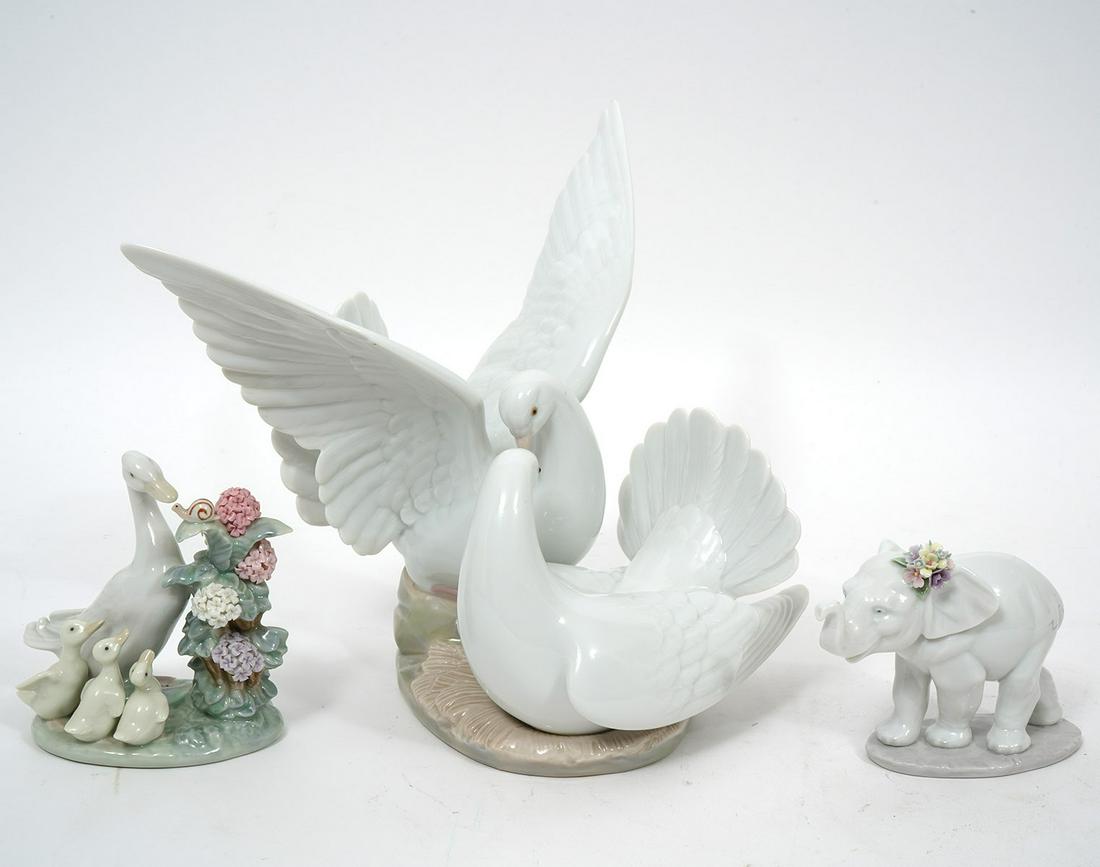 Lladro Figures of Doves Ducks Elephant Figures (1 of 9)