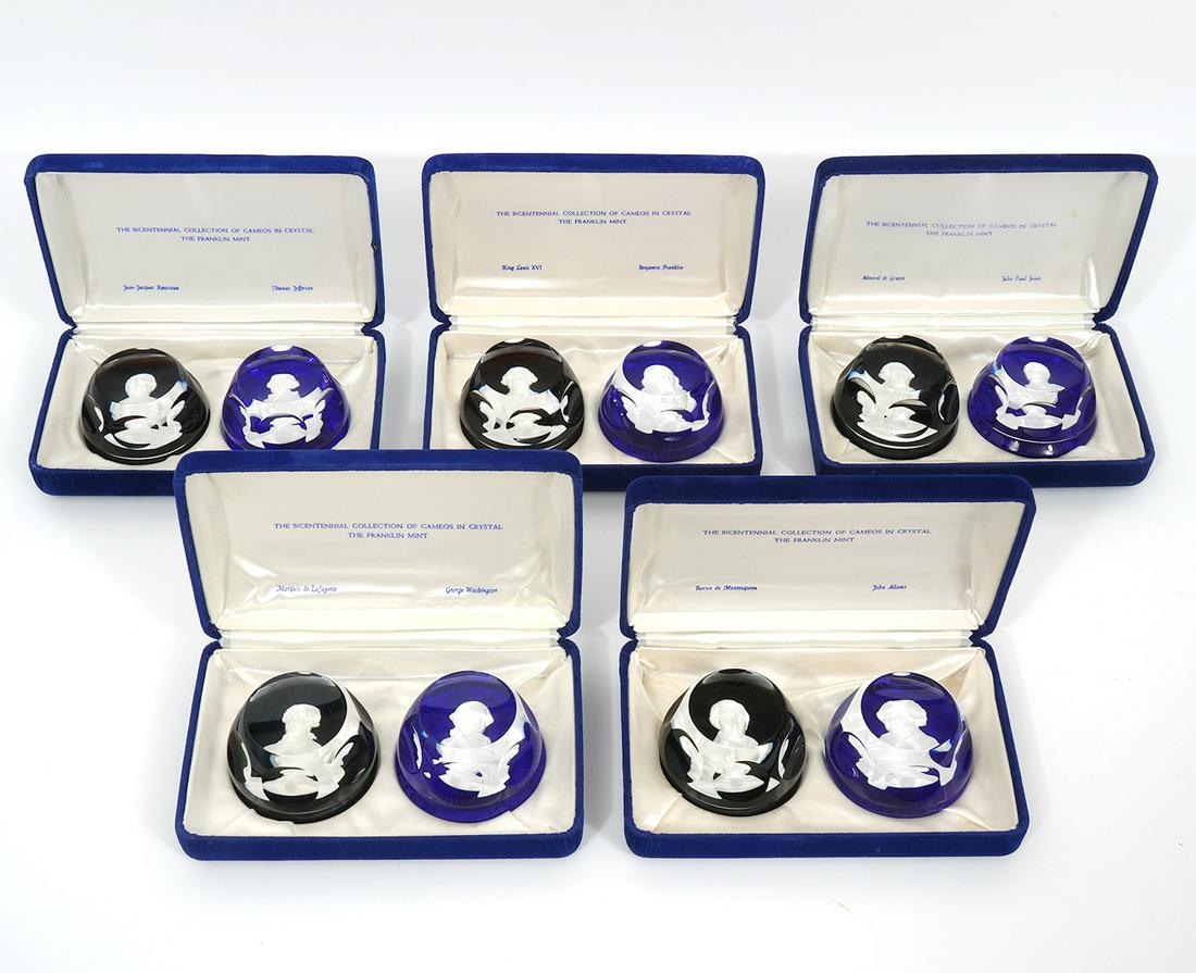 10 Baccarat Franklin Mint Paperweights (1 of 8)