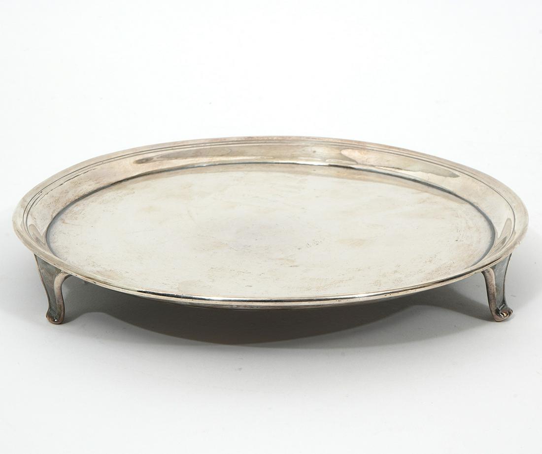 English John Crouch Sterling Silver Footed Tray (1 of 5)