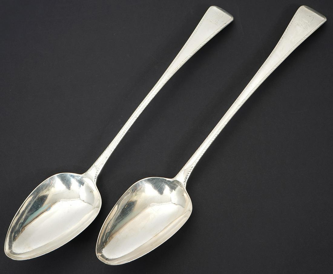 Georgian Sterling Silver Serving Spoons (1 of 5)