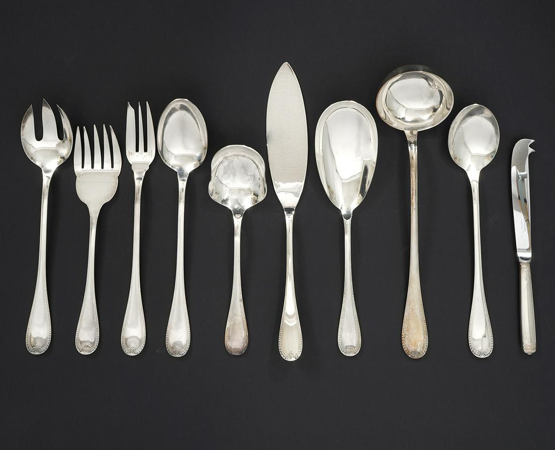 Christofle Silverplate Malmaison Serving Pieces Auction