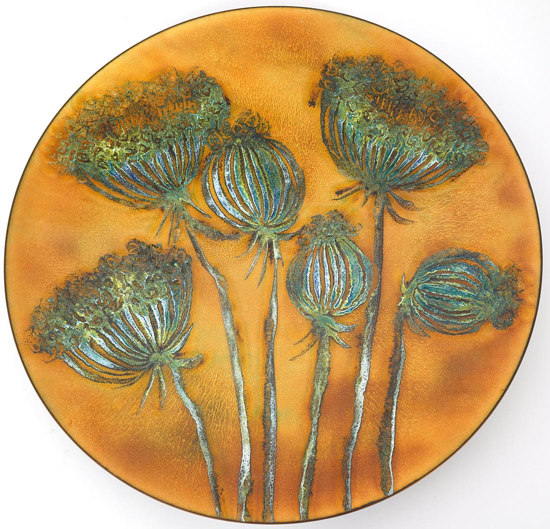 De Passille Sylvestre Enameled Copper Charger (1 of 5)