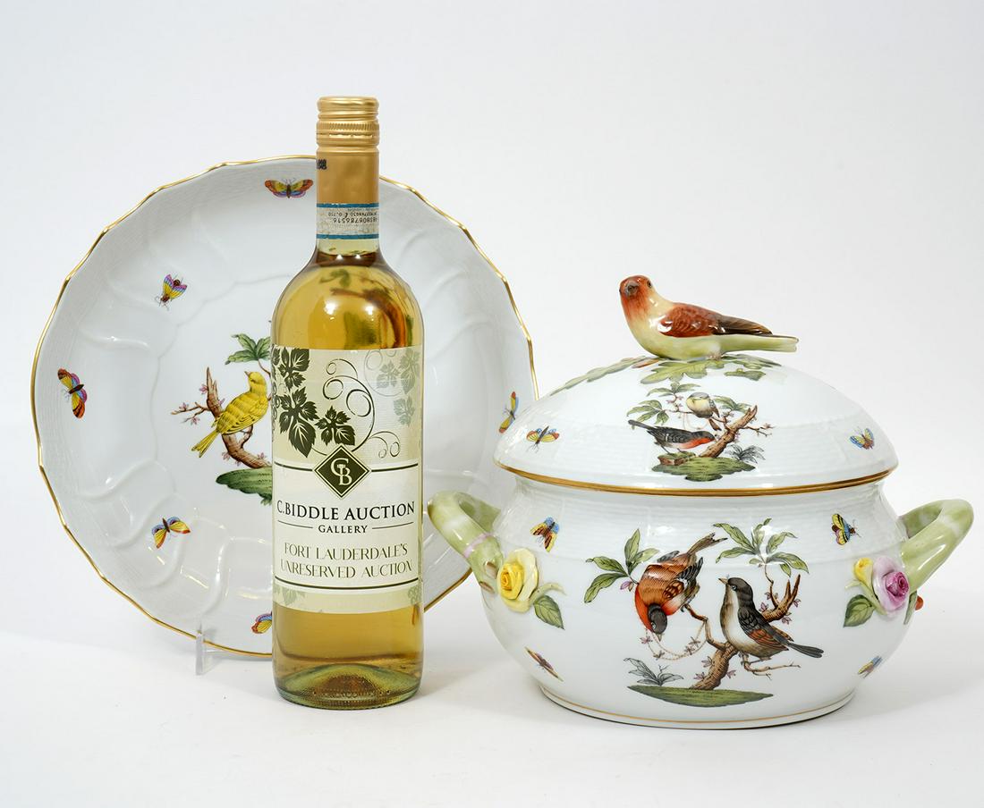 Herend "Rothschild Bird" Tureen & Underplate (1 of 8)