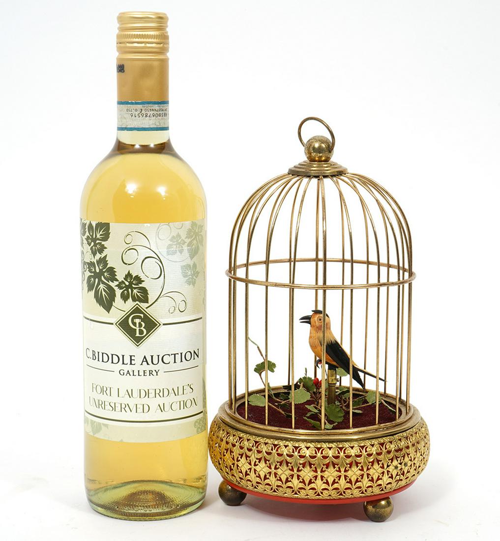 German Wind-Up Automation Singing Bird Cage (1 of 6)