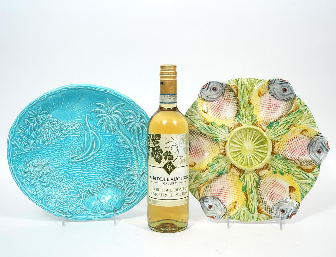 Ceramic Oyster Plate and Serving Dish (1 of 8)
