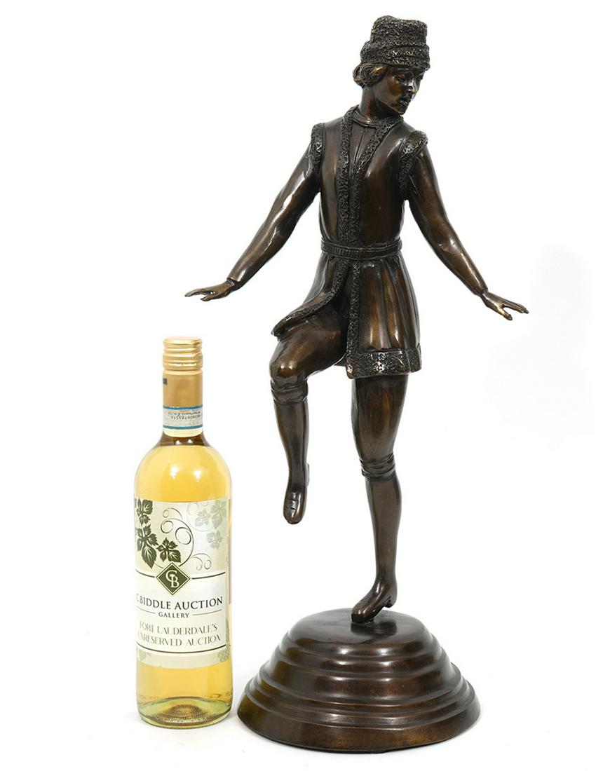 Continental Bronze Sculpture of Russian Dancer (1 of 7)