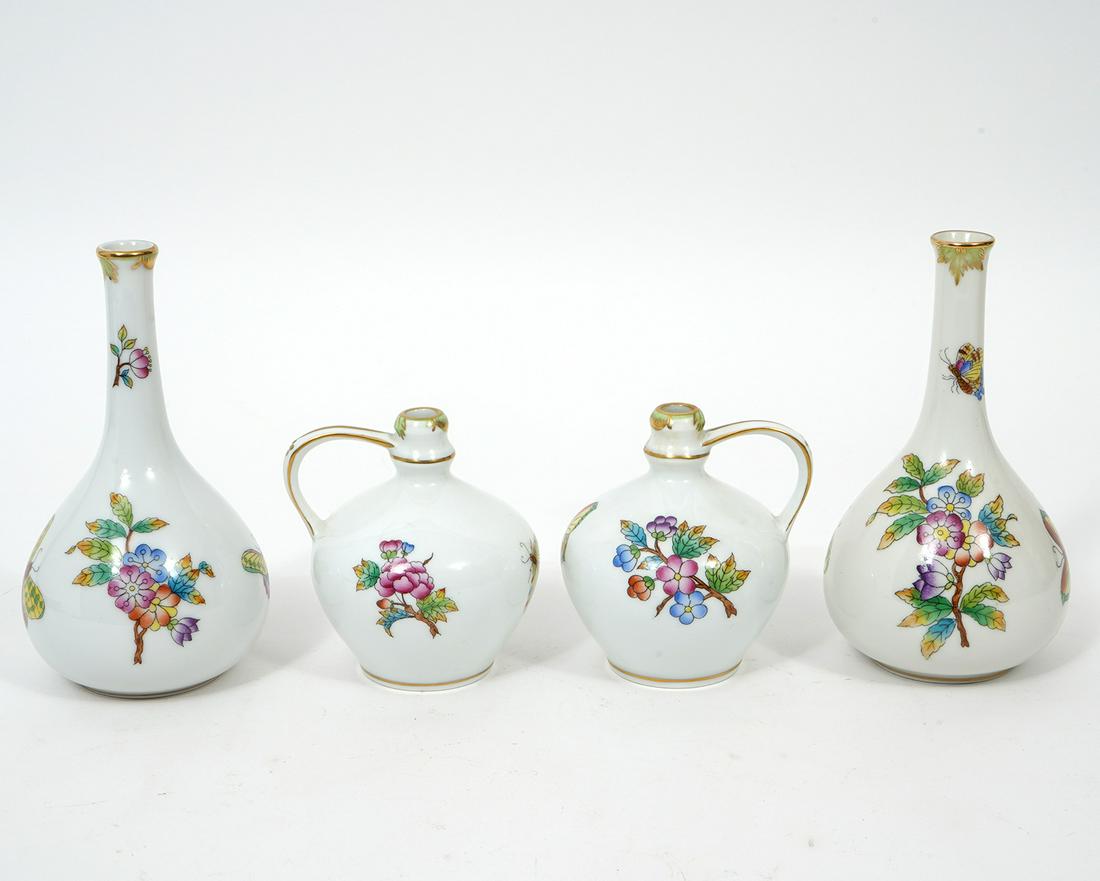 Herend 'Queen Victoria' Bud Vases & Jugs (1 of 8)