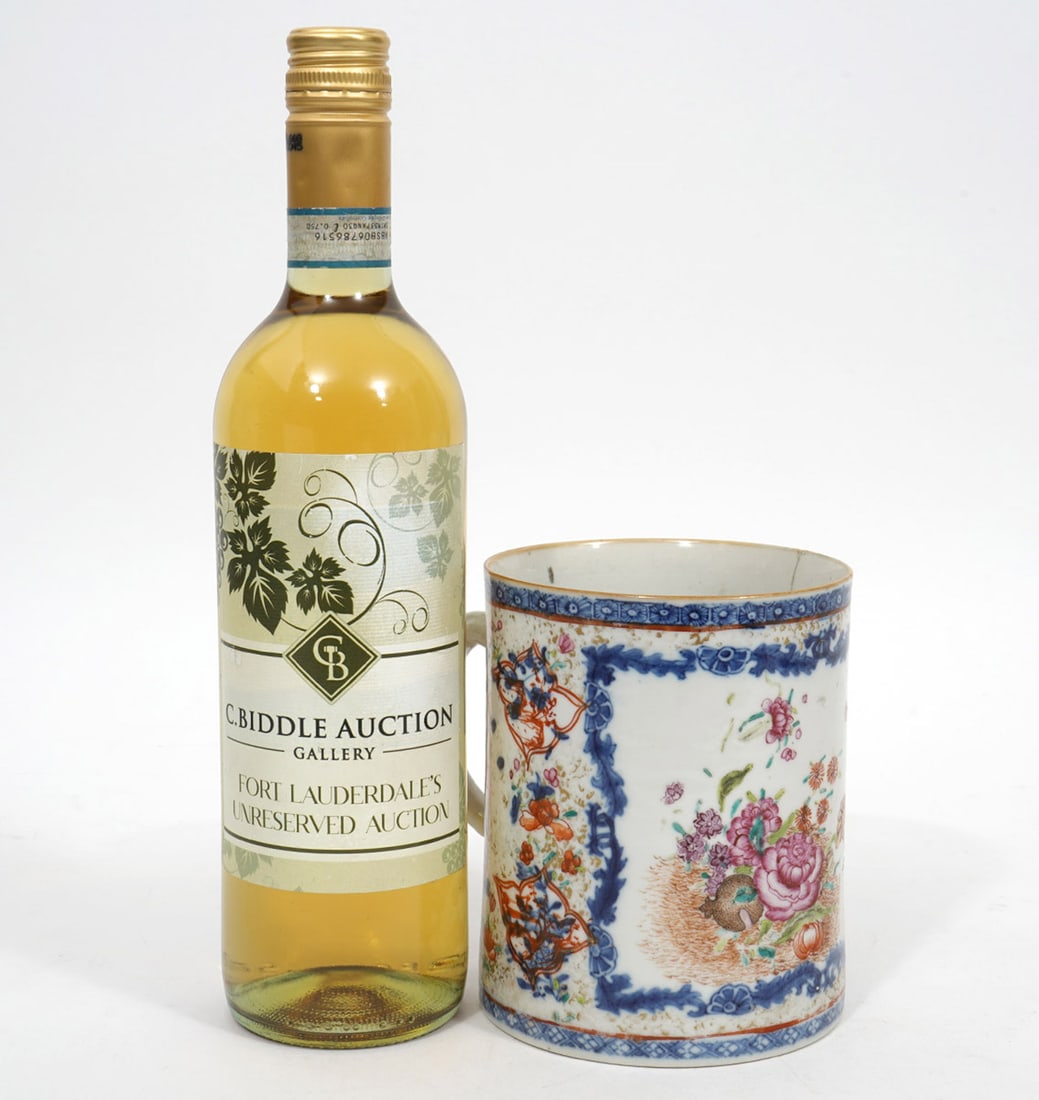 18th C. Chinese Export Hand-Painted Mug (1 of 7)