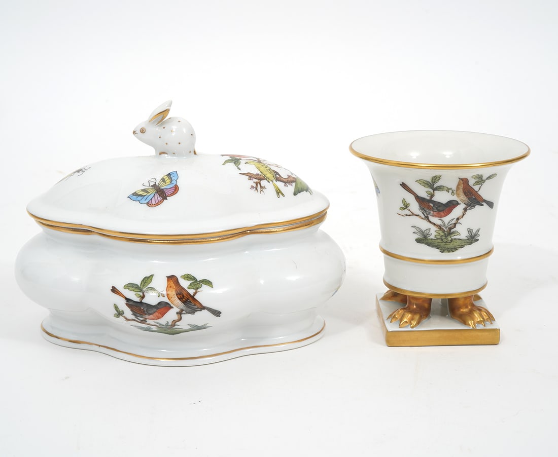 Herend Porcelain Mini-Urn & Trinket Box (1 of 9)