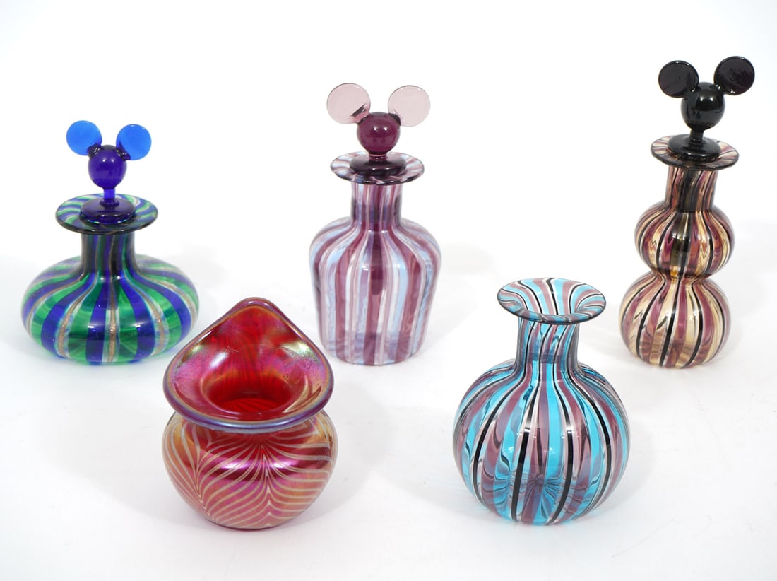Group of Five Art Glass Miniatures (1 of 6)