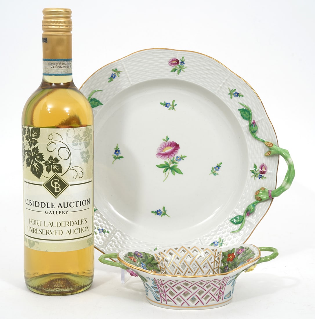 Herend Porcelain Small Basket & Serving Dish (1 of 6)