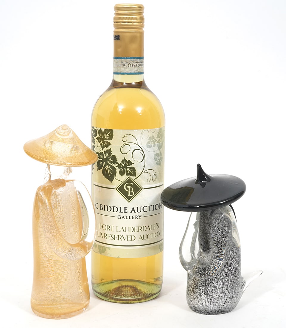 Two Murano Art Glass Oriental-Style Figures (1 of 5)