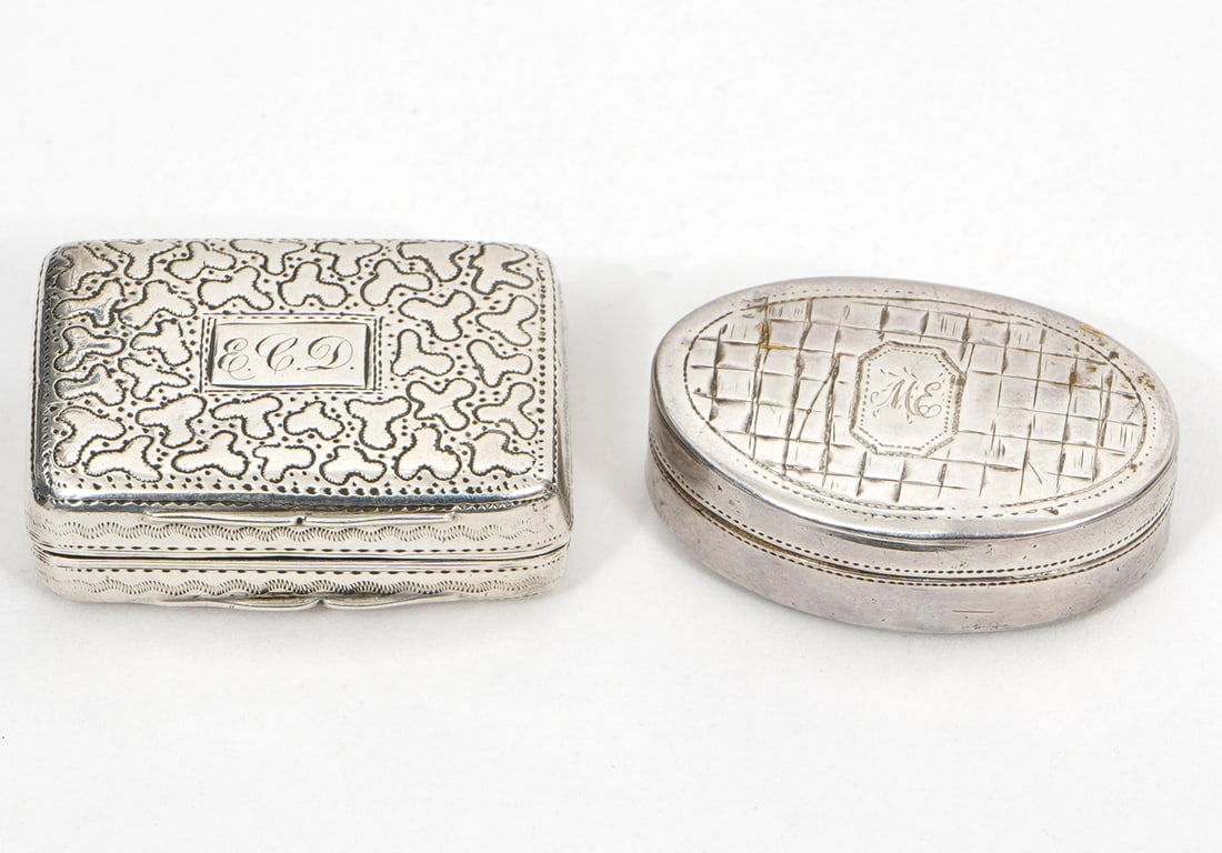 Two Georgian Sterling Vinaigrette Boxes (1 of 8)