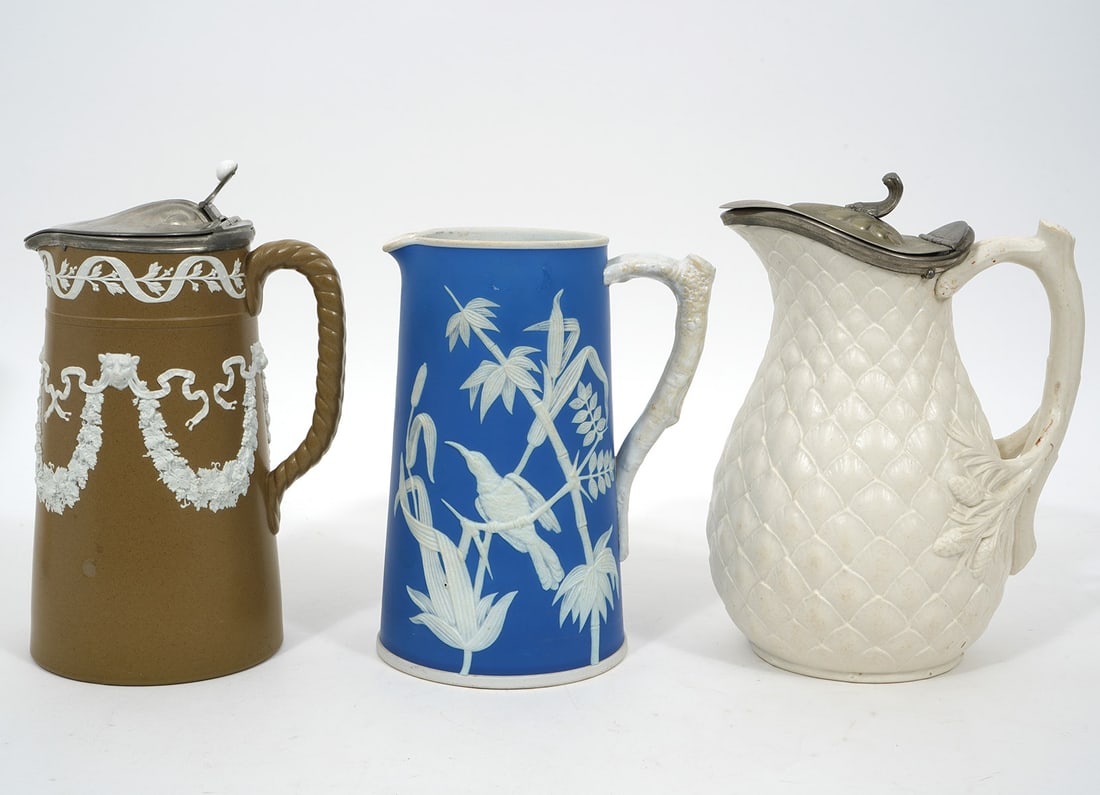Three English Ceramic Pitchers (1 of 9)