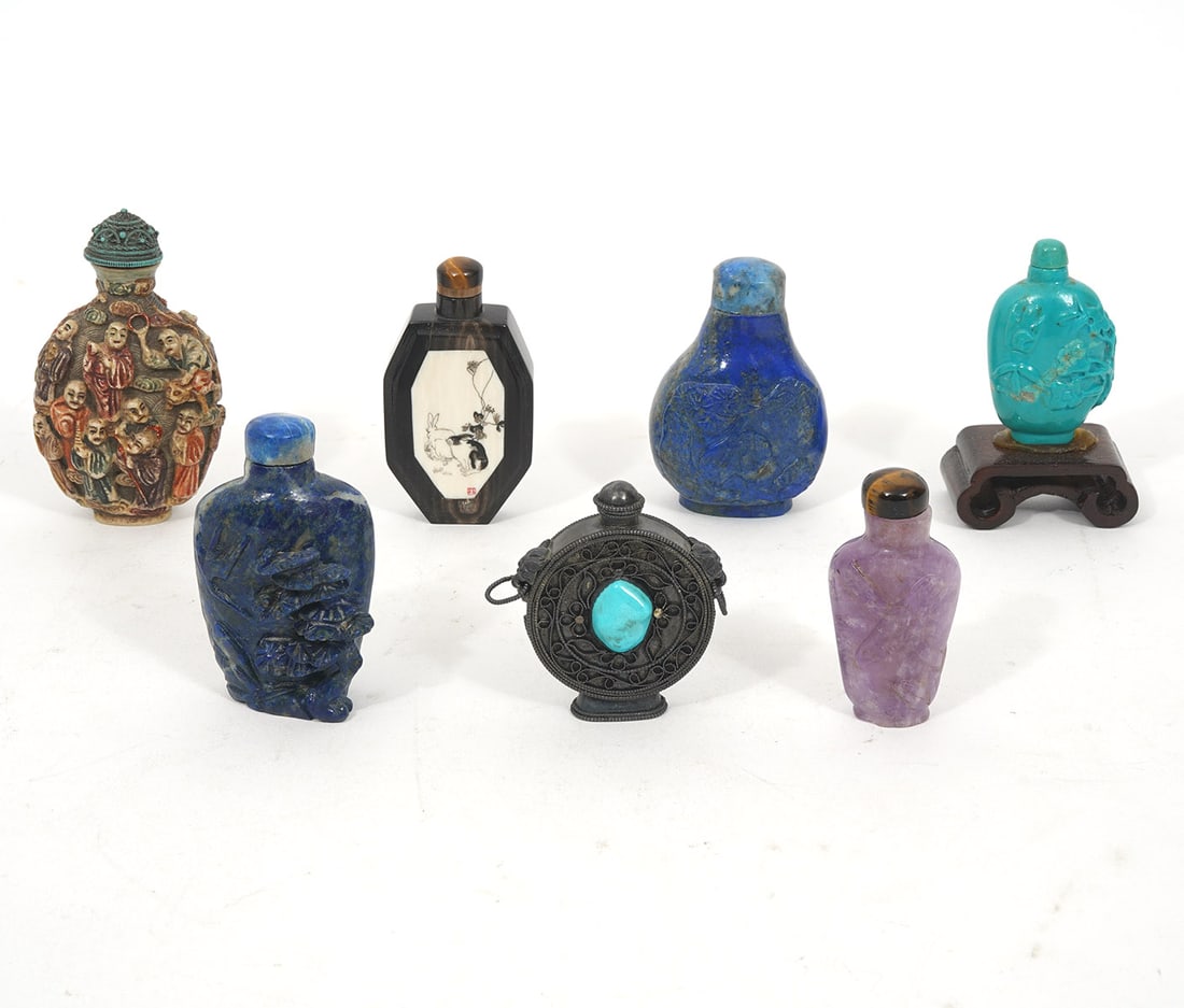 Group of 7 Chinese Snuff Bottles (1 of 12)