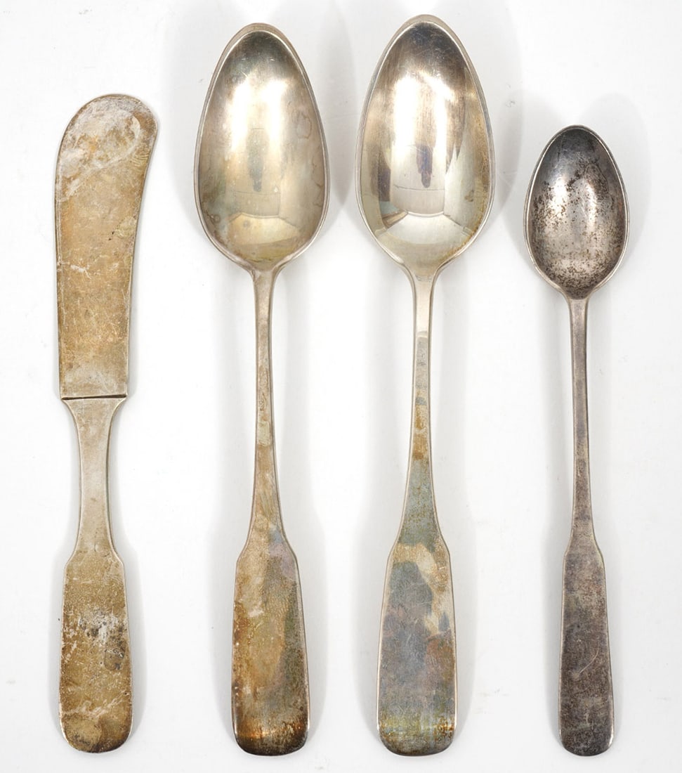 ONC Handwrought Sterling Three Spoons Butter Knife (1 of 5)