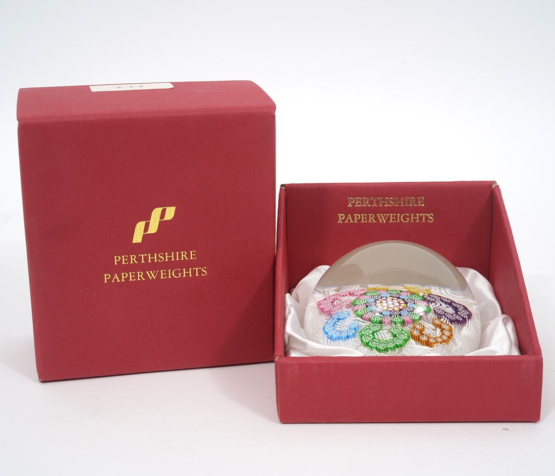 Perthshire Millefiori Paperweight in Original Box (1 of 5)