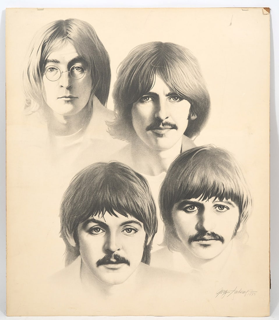 The Beatles 1988 Signed Litho by Gary Saderup (1 of 7)