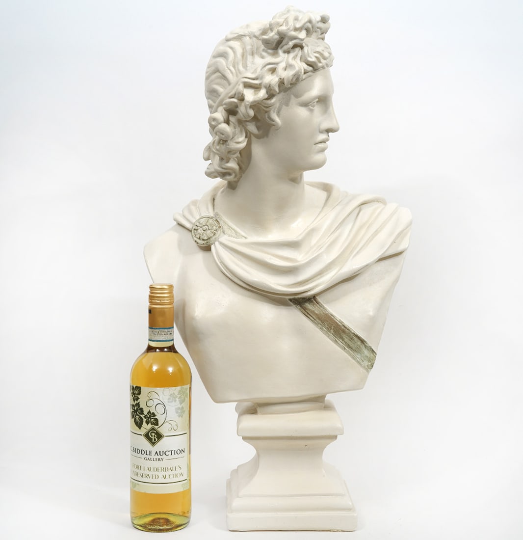 Plaster Bust Statue of Apollo of Belvedere (1 of 7)