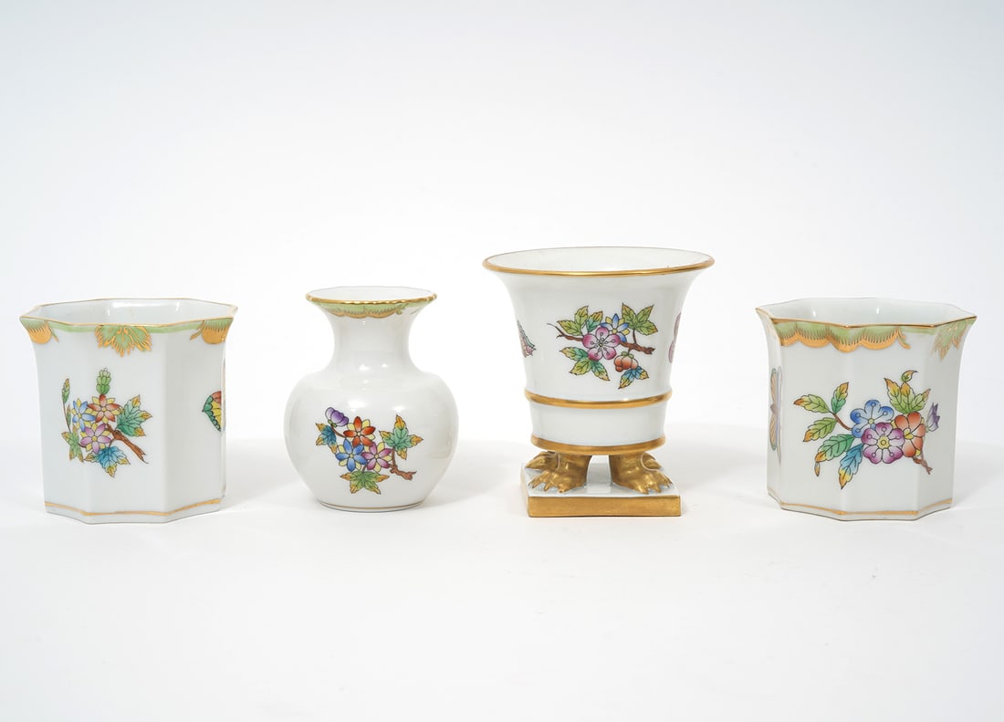 Group of Four Herend Porcelain Objects (1 of 8)