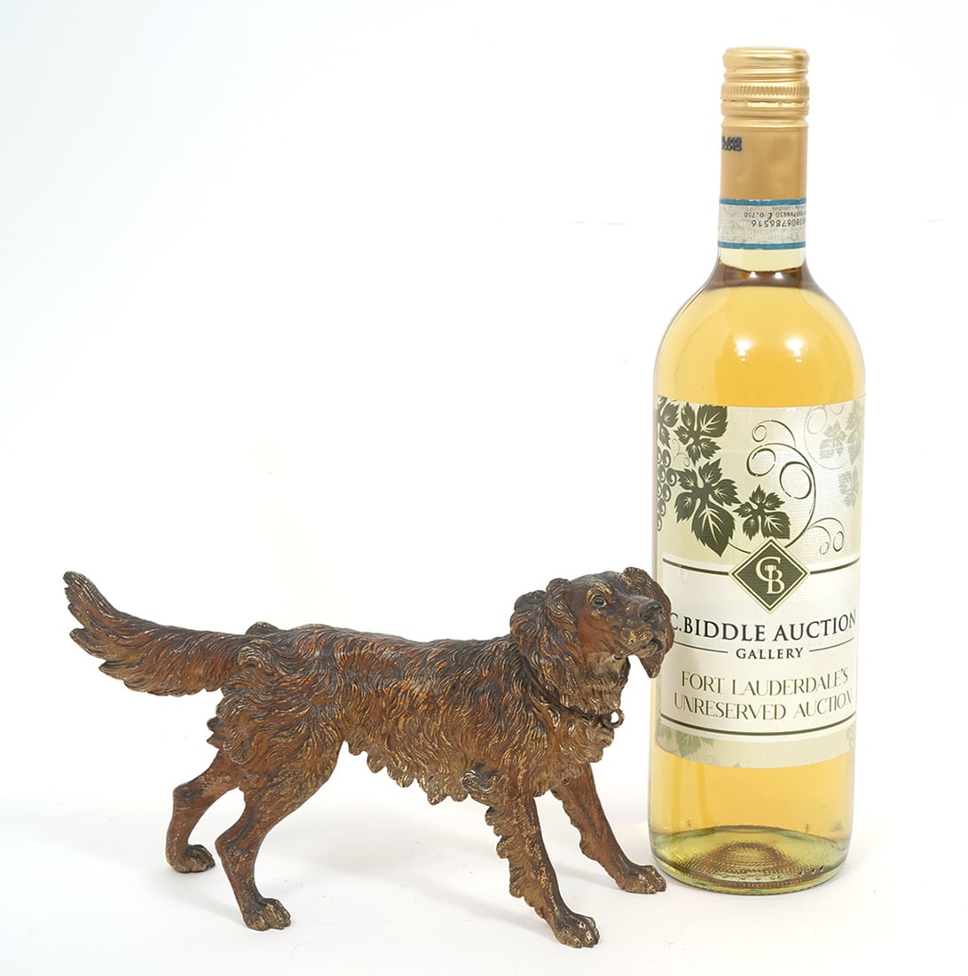 Austrian Cold-Painted Bronze Irish Setter (1 of 5)