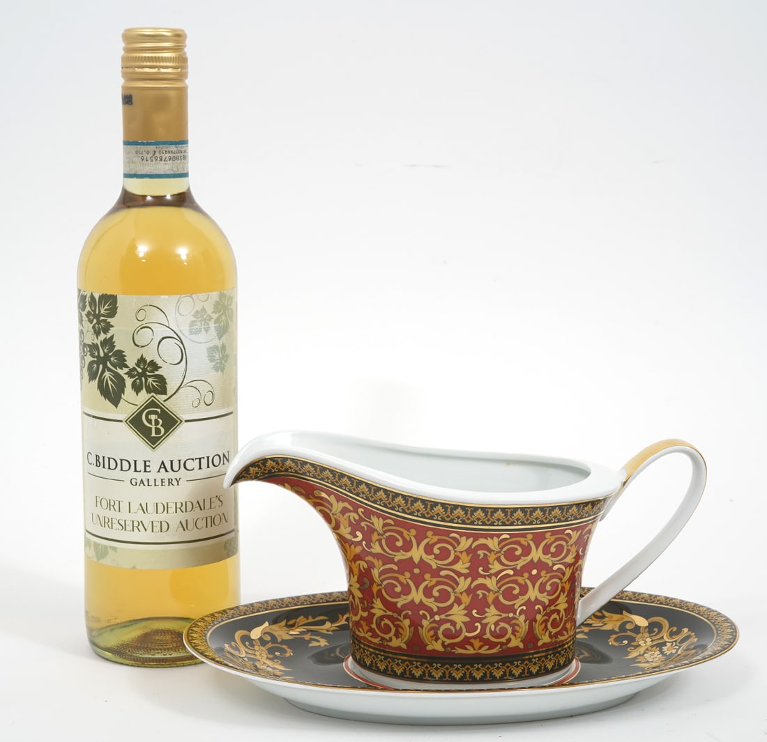 Two Versace Rosenthal Medusa Red Gravy Boats (1 of 7)