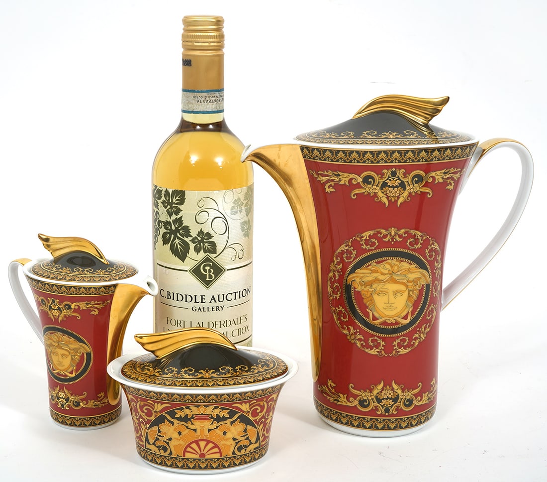 3Pc Versace Rosenthal Medusa Coffee Set (1 of 6)