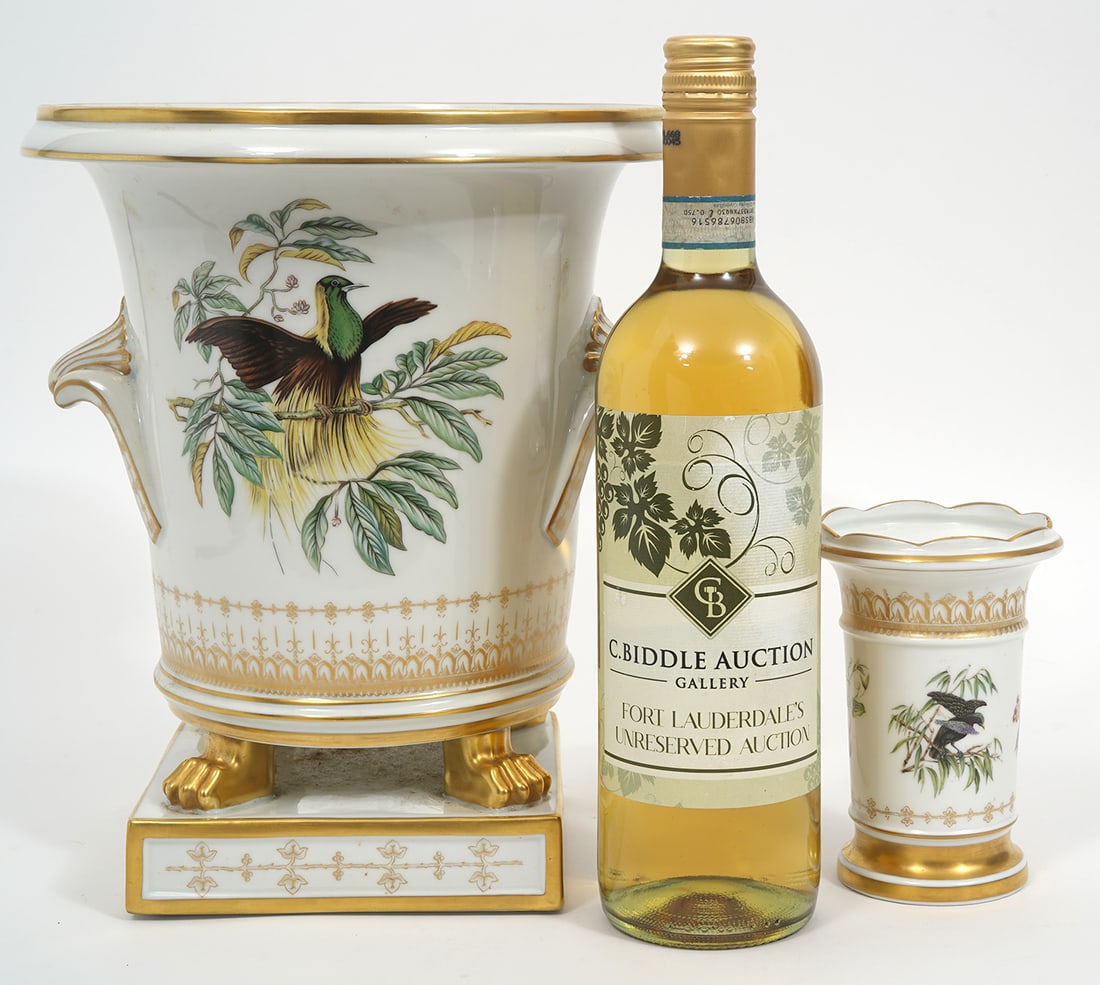 Mottahedah Birds of Paradise Cache Pot & Vase (1 of 7)