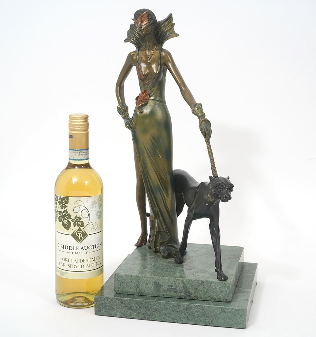 After Chiparus 'Masquerade' Bronze Sculpture (1 of 5)