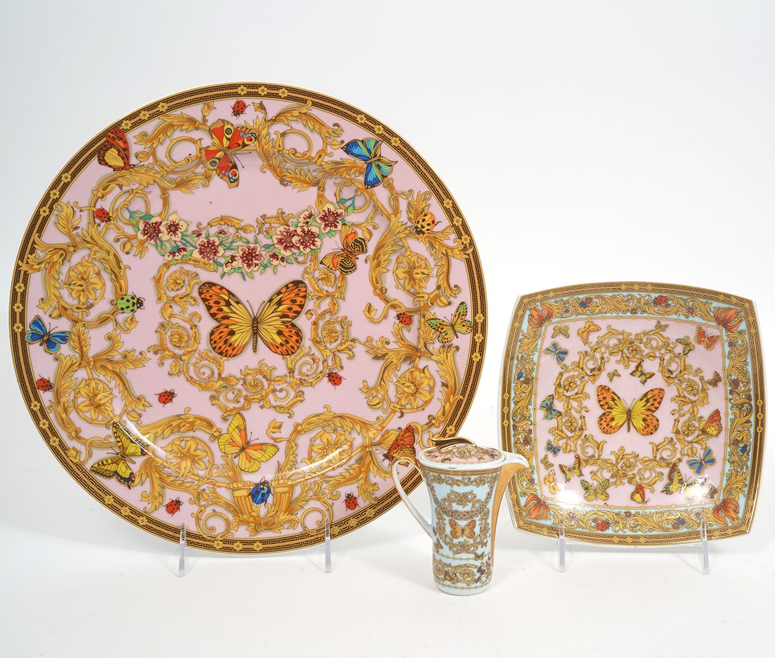 Versace for Rosenthal Porcelain "Le Jardin" 3Pcs (1 of 7)