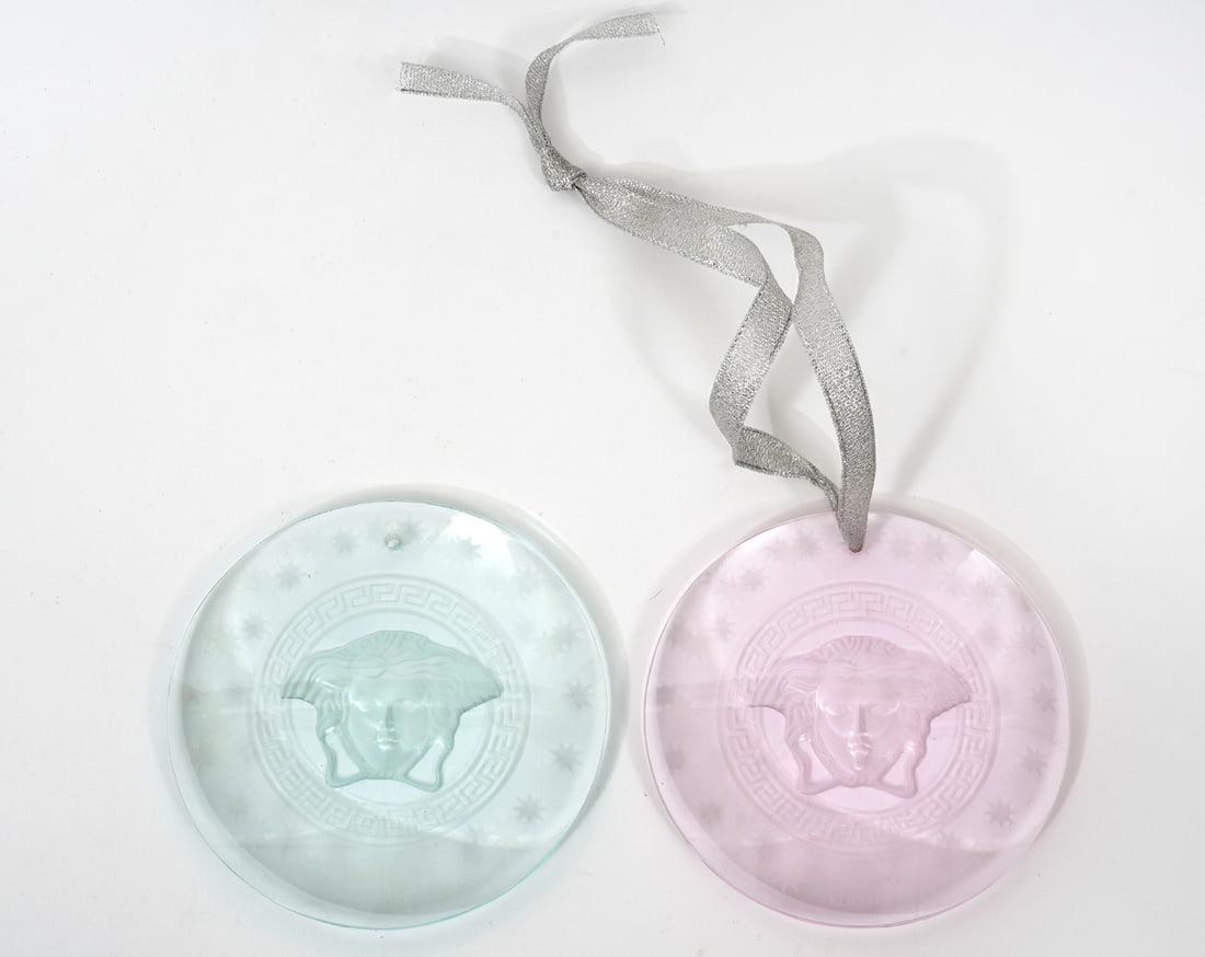 Versace Rosenthal Medusa Crystal Ornaments (1 of 3)