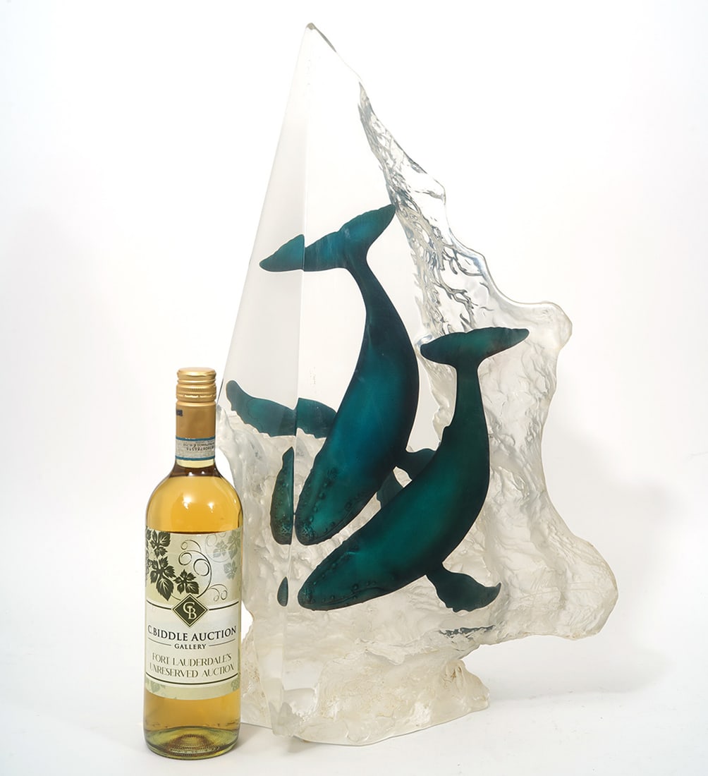 Medina "Into the Blue" Whales Cast in Lucite (1 of 8)