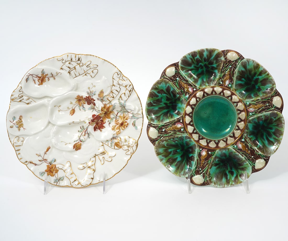 Antique Minton & Haviland Limoges Oyster Plates (1 of 6)