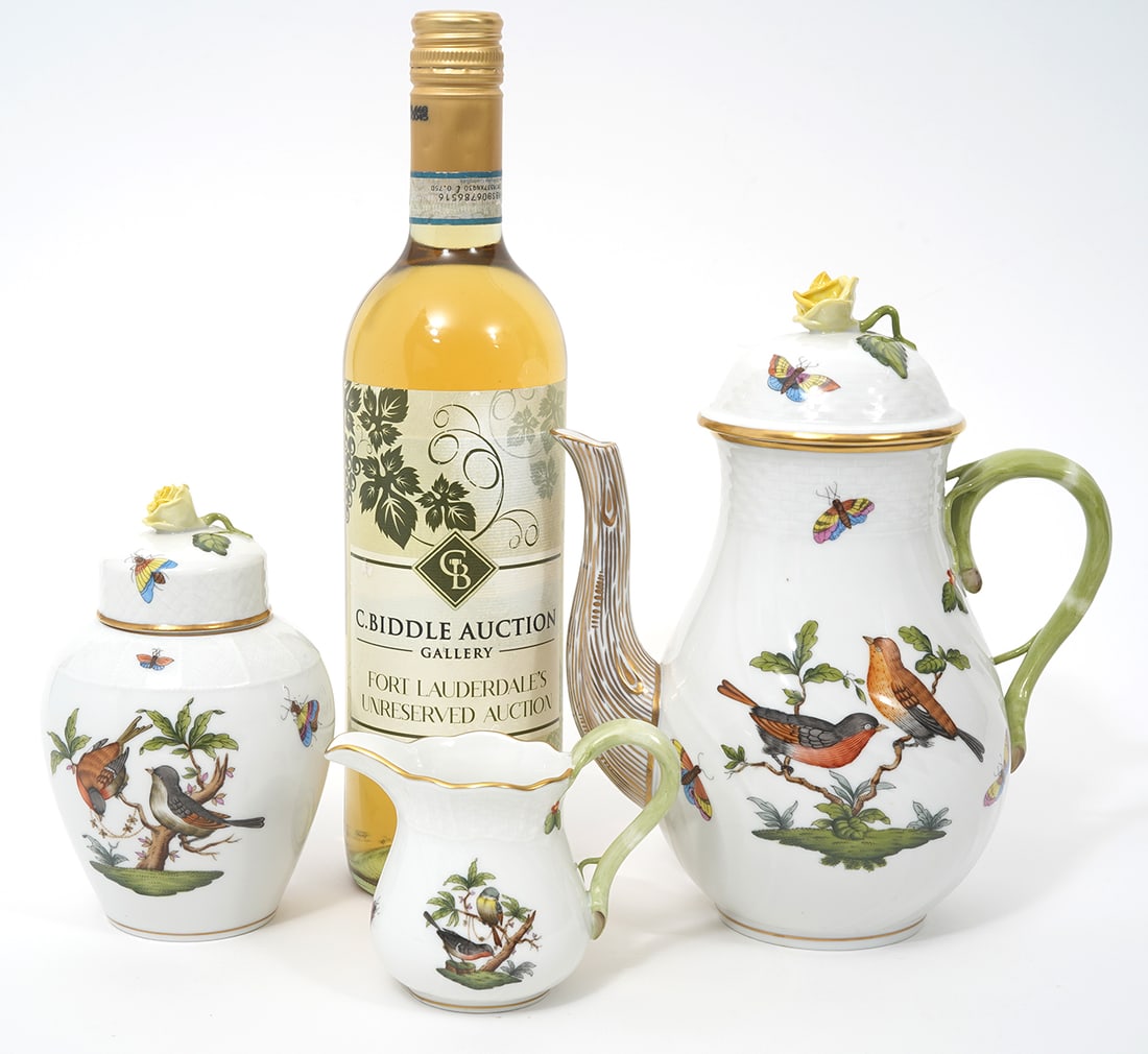 3 Pcs Herend Rothschild Bird Porcelain (1 of 6)