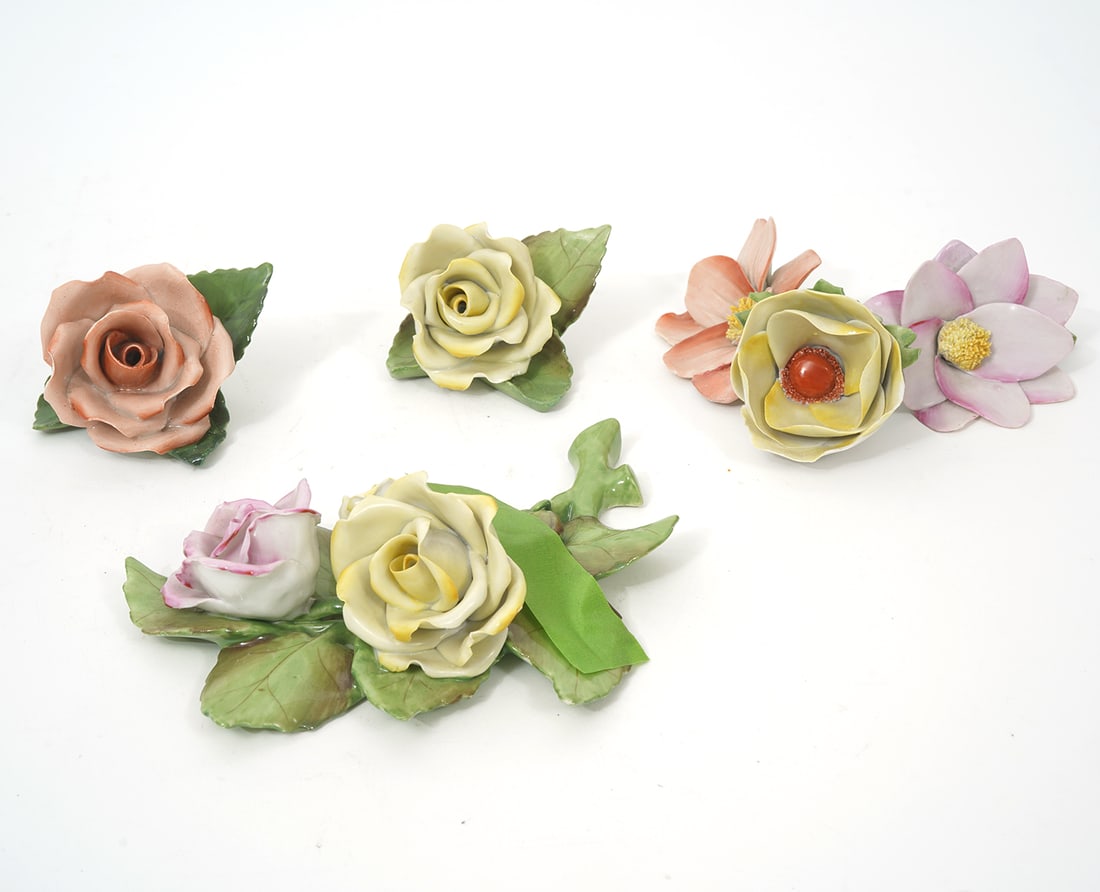 4 Herend Porcelain Table Flowers (1 of 5)