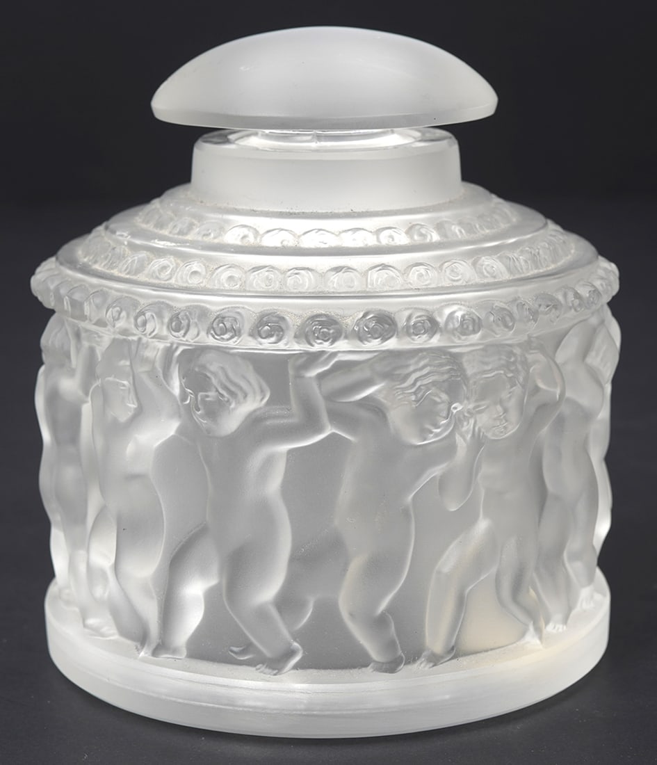 Lalique "L'Enfants" Crystal Vanity Jar (1 of 7)