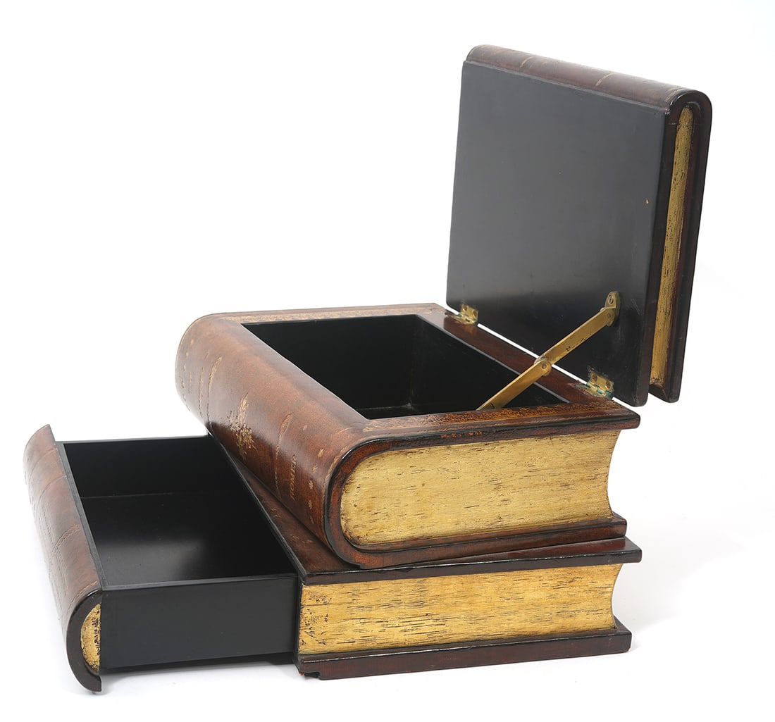 Attrib. Maitland-Smith Trompe L'Oeil Book Safe (1 of 11)