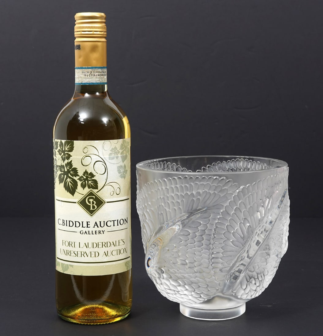 Lalique 'Andromeda' Frosted Vase (1 of 5)