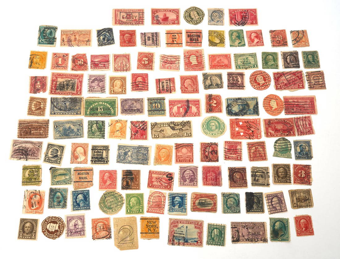 Collection Of Us Postage Stamps Auction