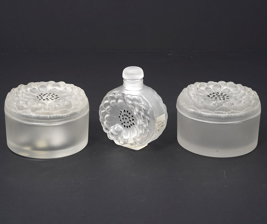 2 Lalique Dahlia Boxes & 1 Perfume Bottle (1 of 6)