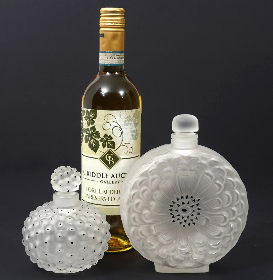 Lalique 'Cactus' & 'Dahlia' Perfume Bottles (1 of 9)