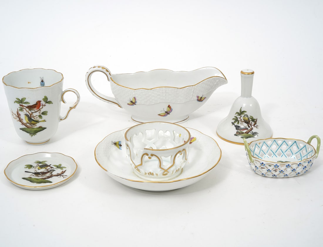 5 Pcs. Herend Rothschild Bird Porcelain (1 of 11)