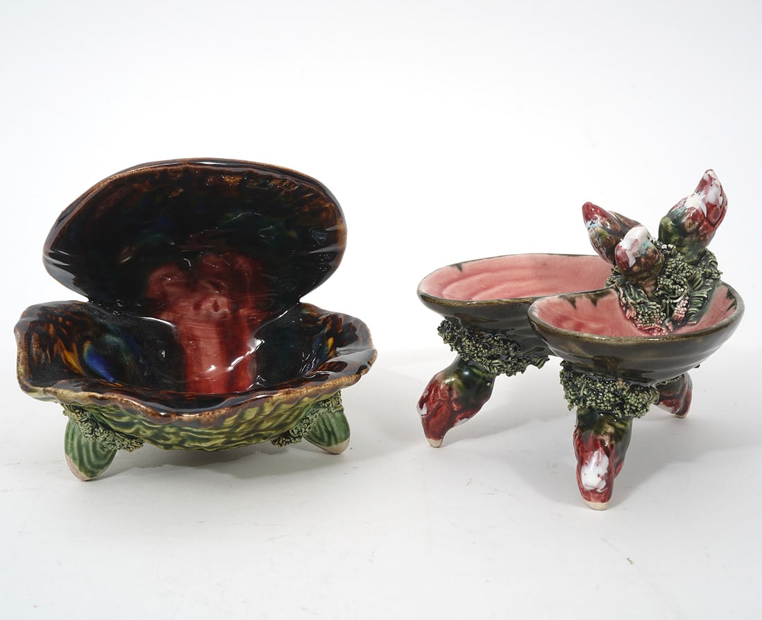 Portuguese Palissy Majolica Shellfish Dishes (1 of 6)