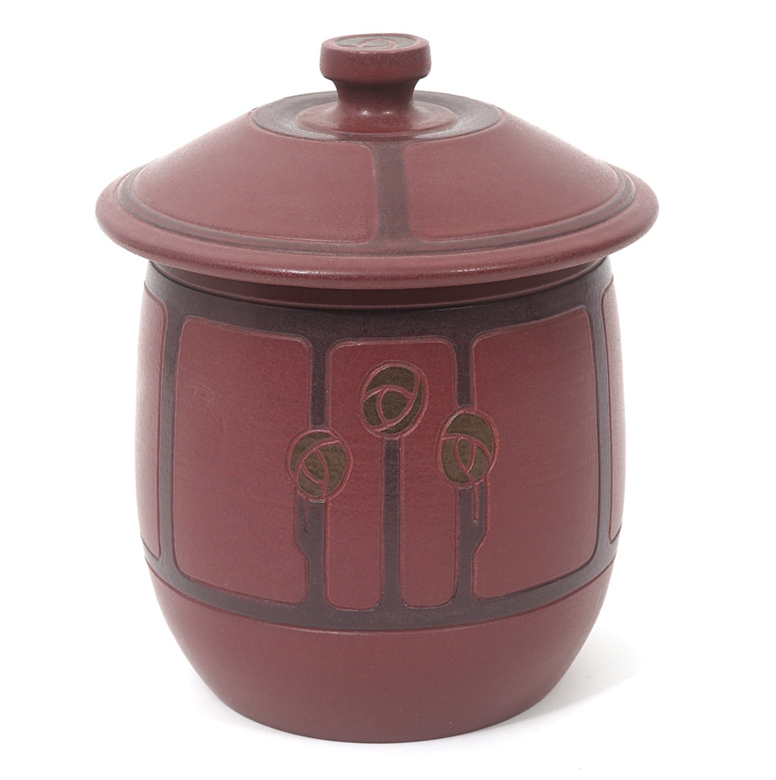 Ephraim Faience Art Pottery Revival Rose Jar (1 of 6)