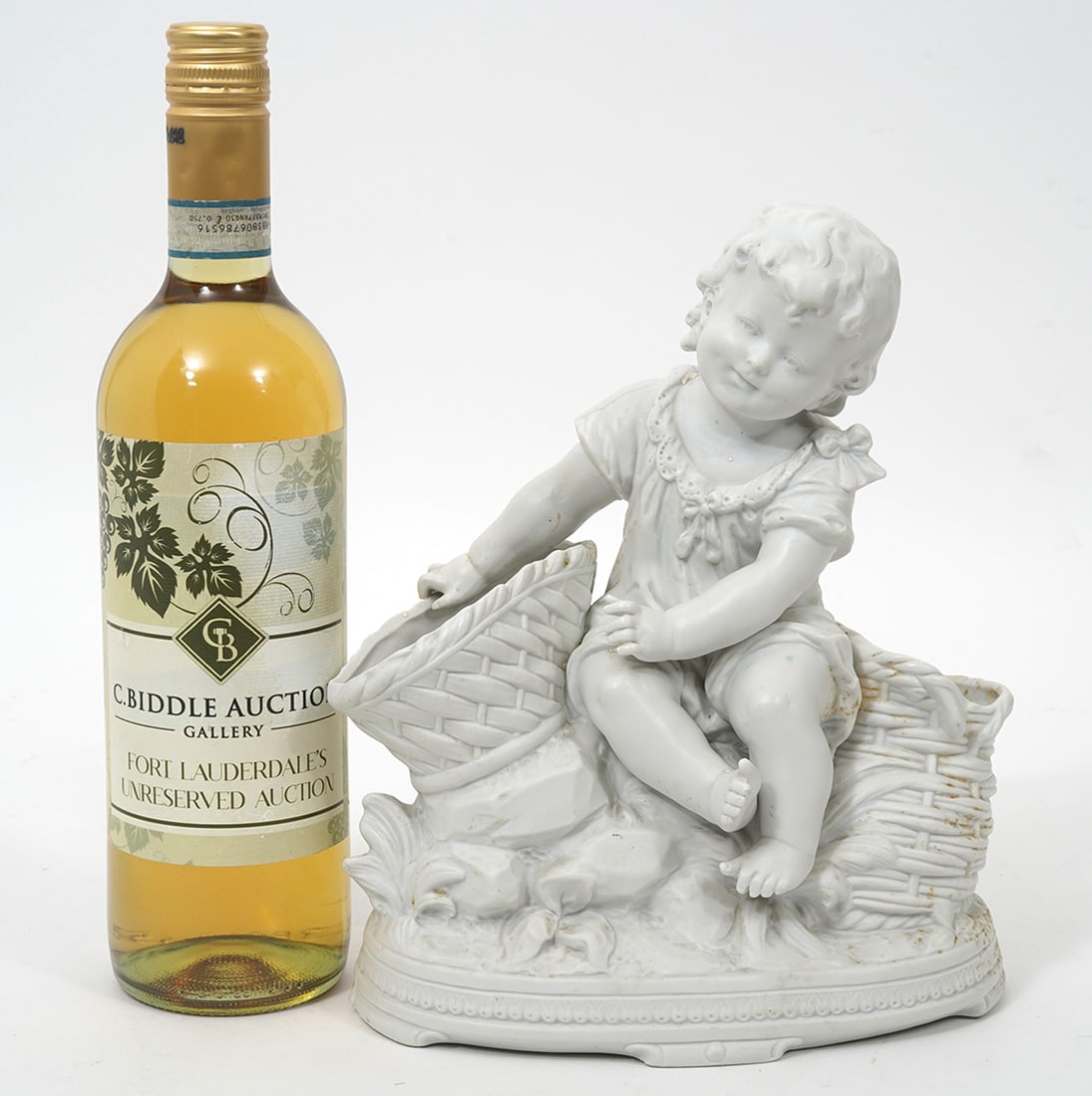 English Bisque Figural Jardiniere (1 of 7)