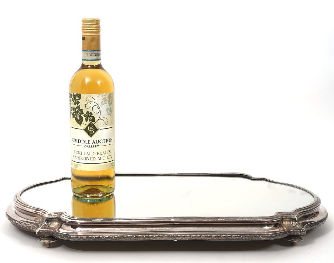 Antique French Silverplate Mirrored Plateau (1 of 6)