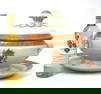 English Painted Ceramic Tureen and Under-Plate