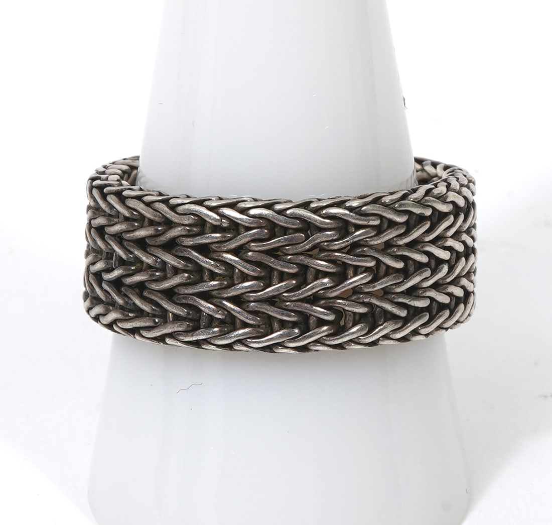 John Hardy 'Rata' Flexible Sterling Link Ring (1 of 5)