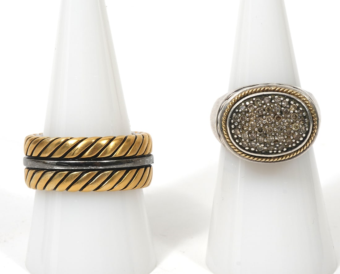 Two Effy Sterling Rings Lady's & Men's (1 of 8)